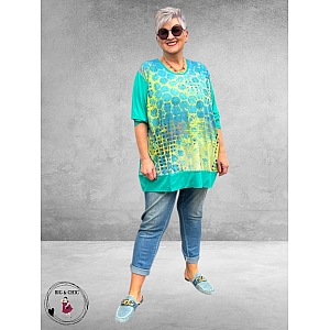 Frenzi 4U Tuniek Shirt Auqa Multi